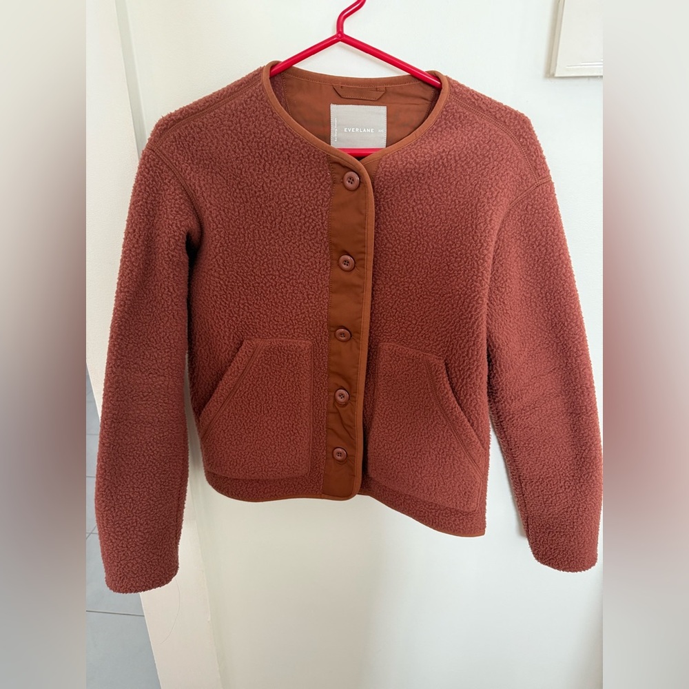 Everlane brown fleece liner XXS